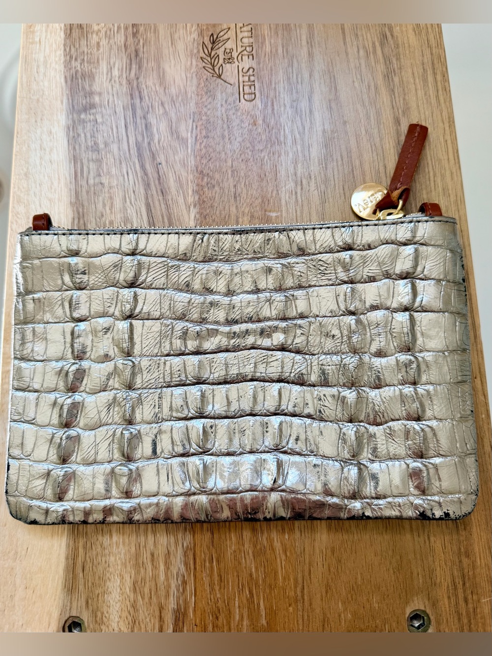 Clare V Wallet Clutch w/ Tabs - Silver
Metallic Croco Original Price: $165